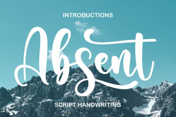 Absent: A Script Amp Typeface for Bold Brand Identity