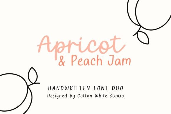 Apricot and Peach Jam: A Handwritten Font for Web Design