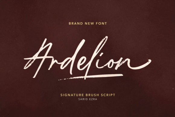 Ardelion Font: Handmade Branding with Textured Script
