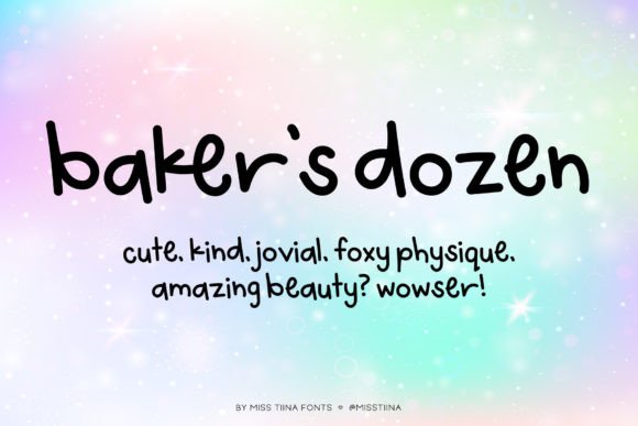 Baker's Dozen: A Playful Display Font for Web Design