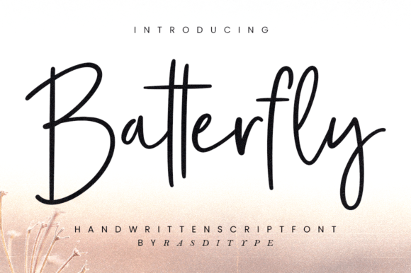 Batterfly: A Handwritten Typeface for Modern Web Design