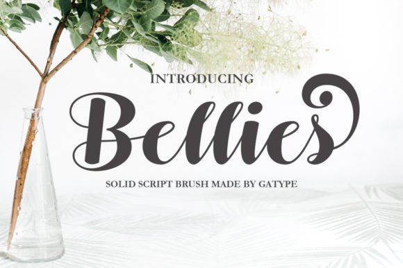 Bellies: A Modern Script Typeface for Editorial Design