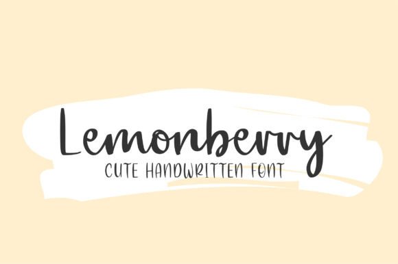 Lemonberry Font: A Handwritten Typeface for Modern Web Design