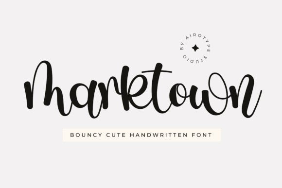 Marktown: A Playful Script Font for Modern Web Design