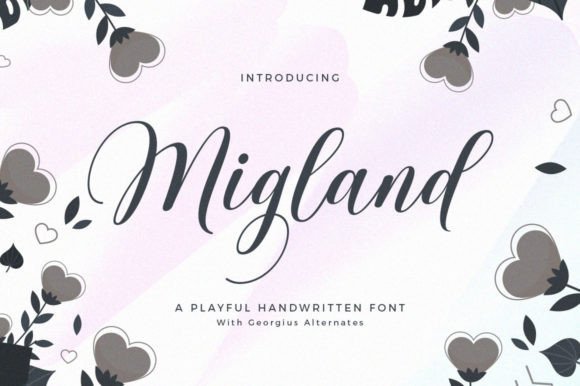 Migland: A Premium Script Font for Editorial Design
