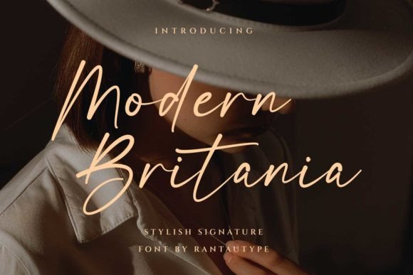 Modern Britania: A Script Font for Elegant Branding
