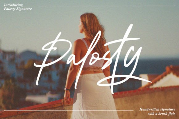 Palosty: An Elegant Script Typeface for Editorial Design