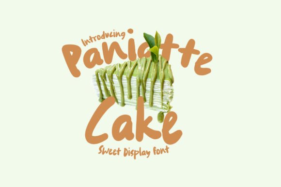 Paniatte Cake Font: Sweeten Your Campaign Visuals
