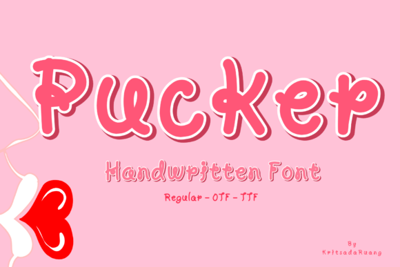 Pucker: A Cheerful Handwritten Font for Web Design