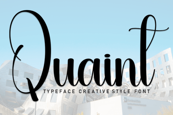 Quaint: A Handwritten Font for Editorial Design