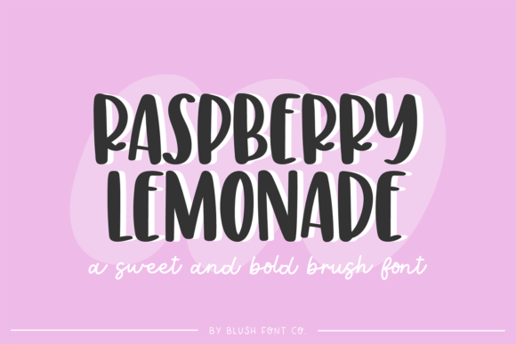Raspberry Lemonade Font: A Bold Choice for Web Headers