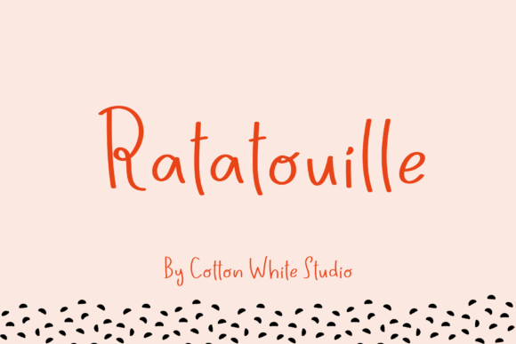 Ratatouille: A Handwritten Font for Modern Web Design
