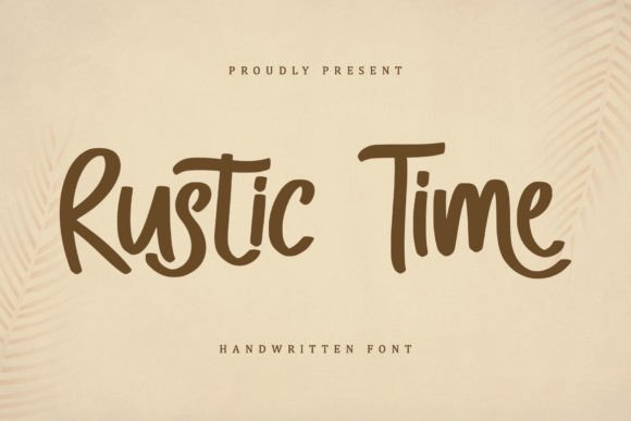 Rustic Time: A Modern Script Typeface for Editorial Design