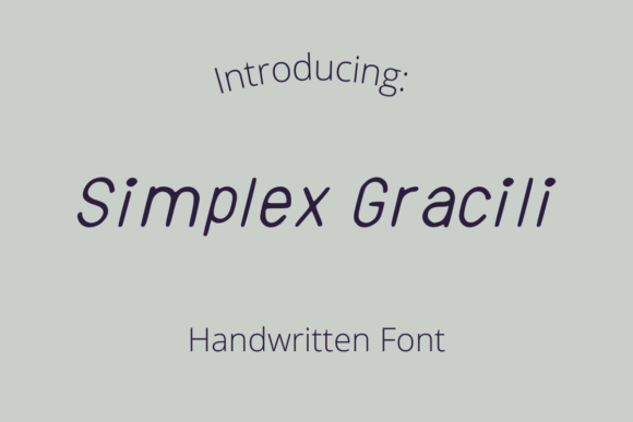 Simplex Gracili: The Perfect Font for Friendly Branding