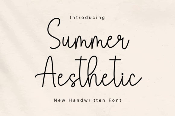 Summer Aesthetic: The Handwritten Font That Elevates Small Brands