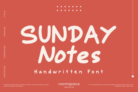 Sunday Notes: A Handwritten Font for Modern Web Design
